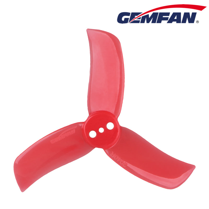 Gemfan 2040 Hulkie 3-Blade Props – Watermelon (3-Hole Mount, 4 Pairs)