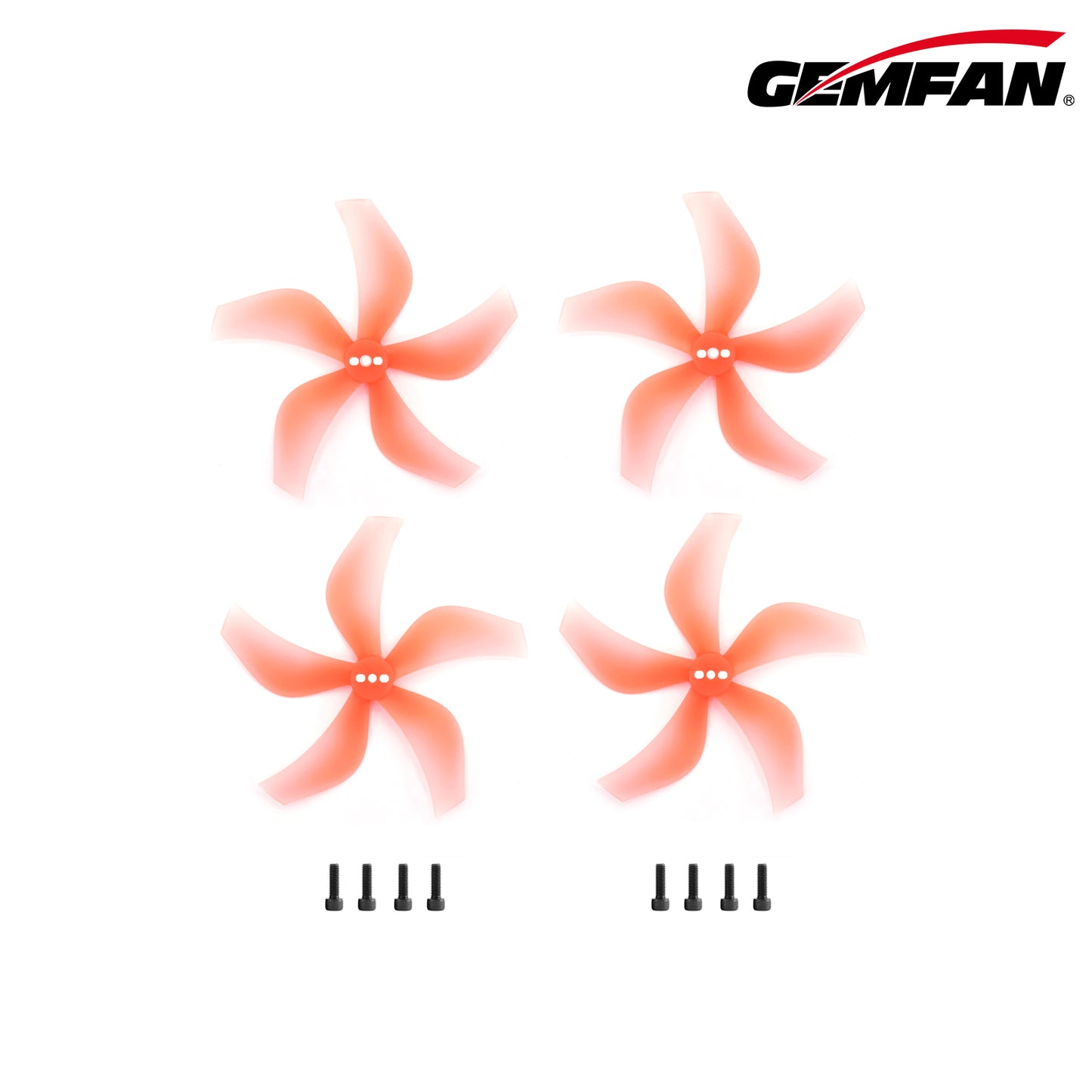 Gemfan 2925 Ducted 5-Blade Propellers – 2mm Shaft (Macho Pink, 2 Pairs)