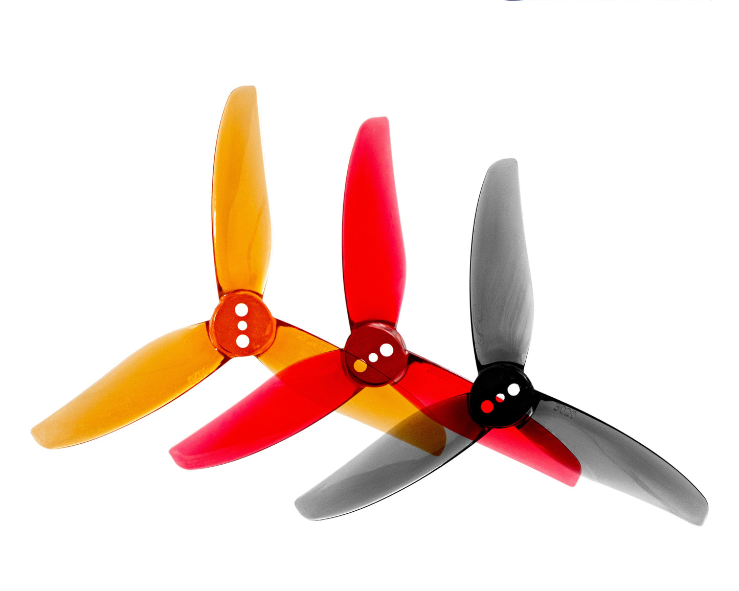 Gemfan Hurricane 3020 3-Blade Propellers – 1.5mm T-Mount (Wine Red, 2 Pairs)