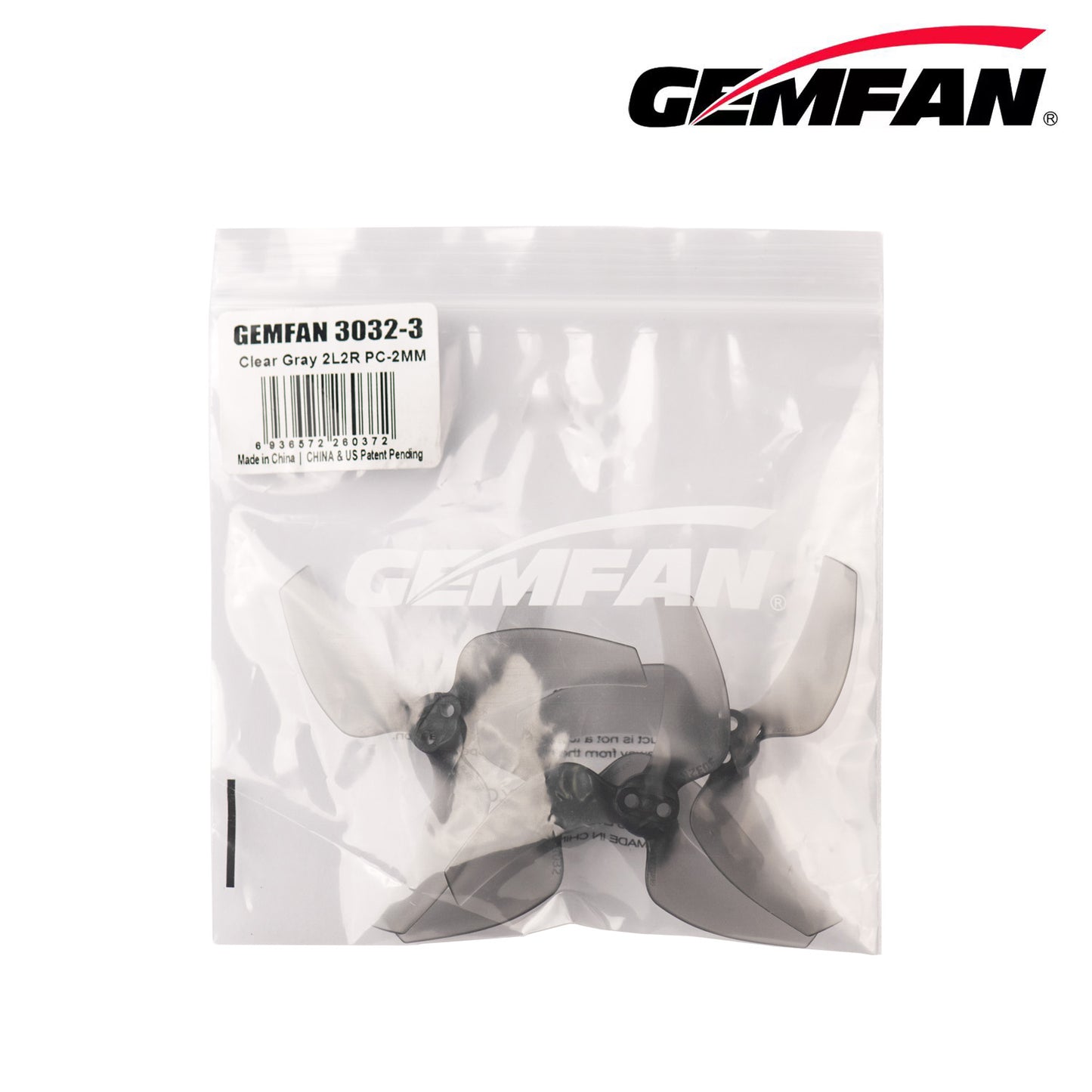 Gemfan 3032 3-Blade Propellers – 2mm Shaft (Choose Color – 2 Pairs)