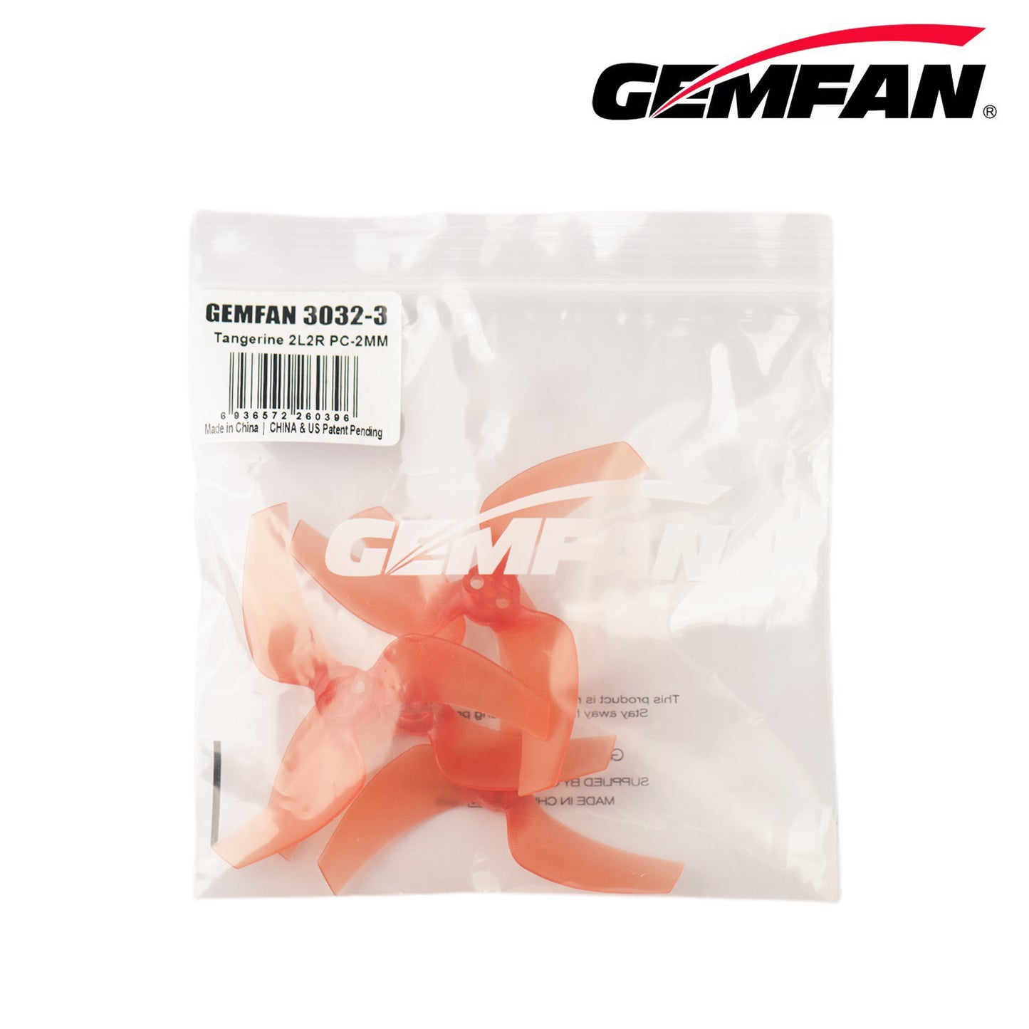 Gemfan 3032 3-Blade Propellers – 2mm Shaft (Choose Color – 2 Pairs)