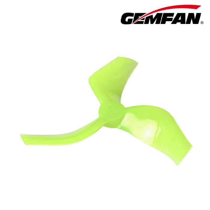 Gemfan D75S Ducted 3-Blade Propellers – Yellow (1.5mm T-Mount, 2 Pairs)