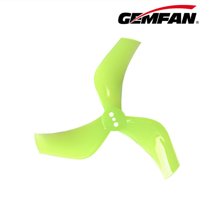 Gemfan D75S Ducted 3-Blade Propellers – Yellow (1.5mm T-Mount, 2 Pairs)