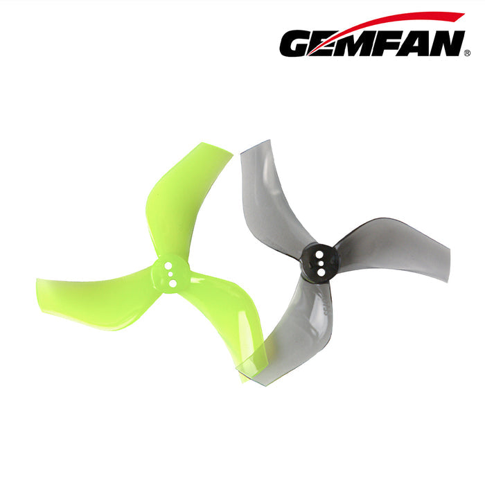 Gemfan D75S Ducted 3-Blade Propellers – Yellow (1.5mm T-Mount, 2 Pairs)