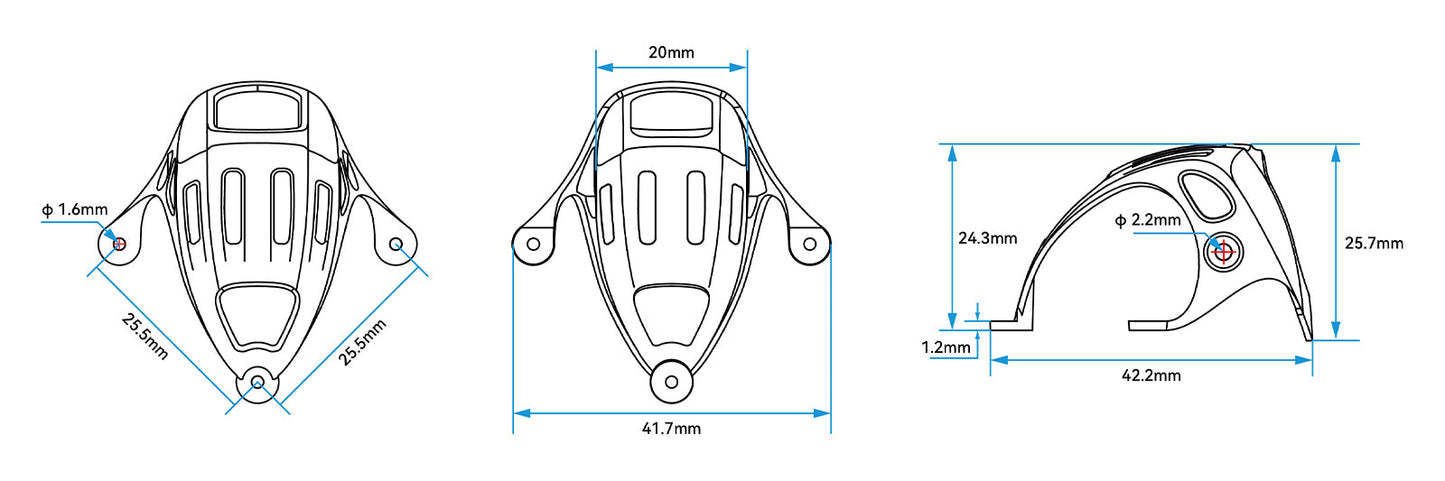 BETAFPV Canopy for DJI O4 Air Unit – White