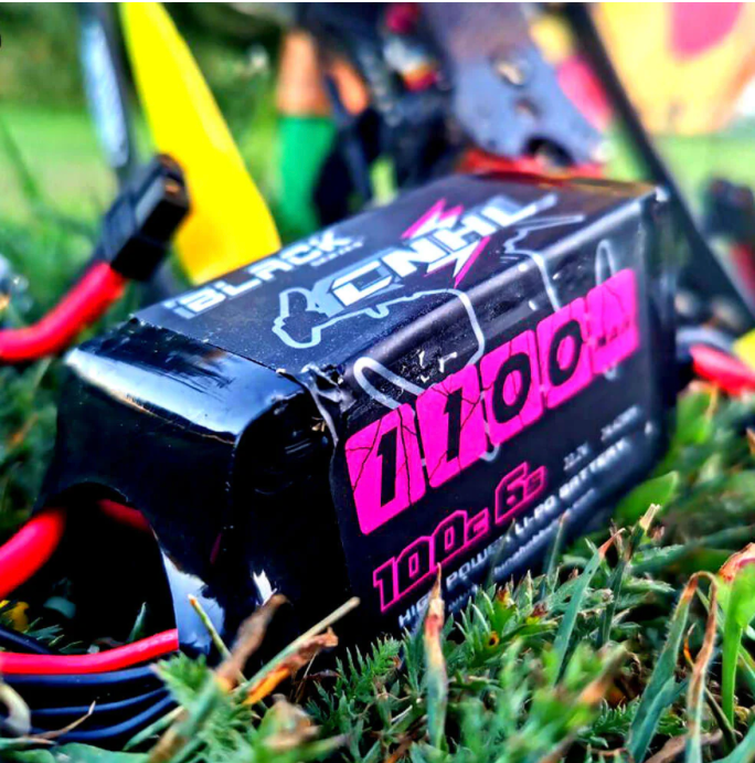 CNHL Black Series 1100mAh 22.2V 6S 100C LiPo Battery (XT60 Plug) - Zencopter
