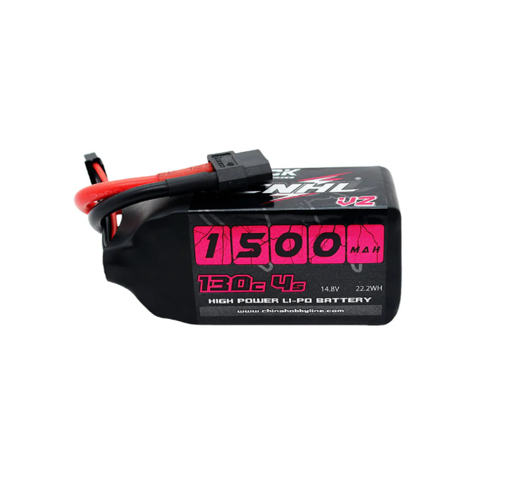 CNHL Black Series V2.0 1500mAh 4S 130C LiPo Battery with XT60 Plug for FPV Racing Drones
