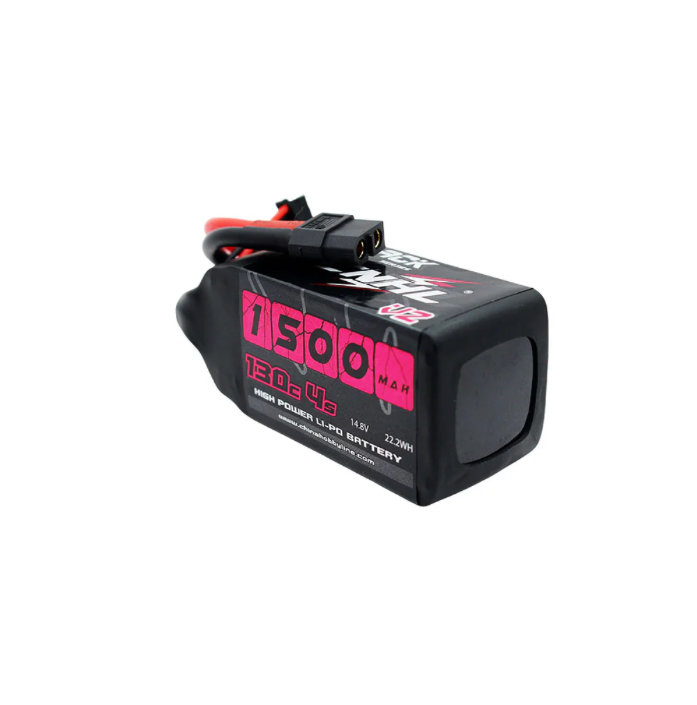 CNHL Black Series V2.0 1500mAh 14.8V 4S 130C LiPo Battery (XT60 Plug) - Zencopter