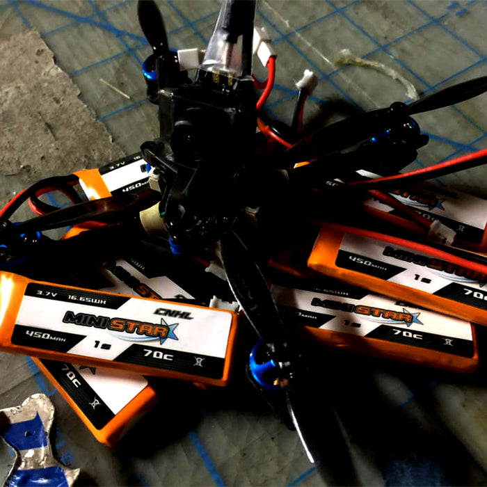 CNHL MiniStar Series 450mAh 3.8V 1S 70C HV LiPo Battery (PH2.0 Plug) - Zencopter