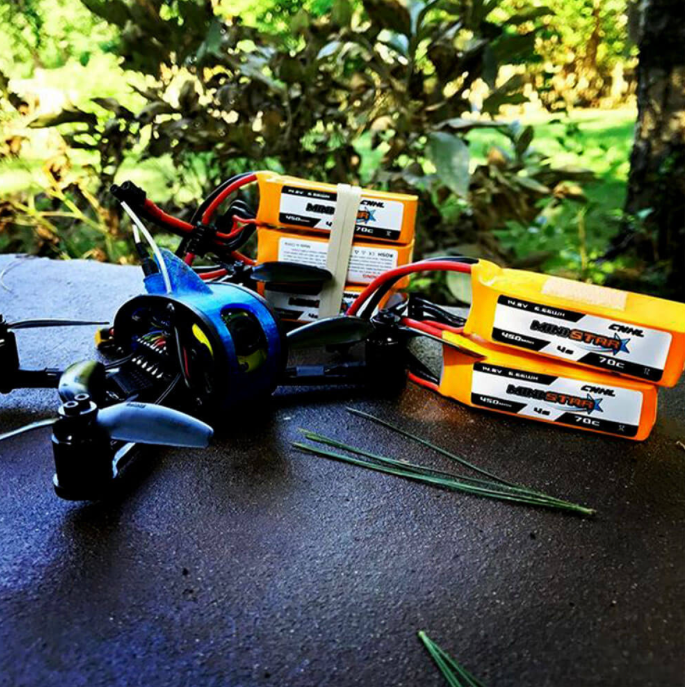 CNHL MiniStar Series 450mAh 14.8V 4S 70C LiPo Battery (XT30U Plug) - Zencopter