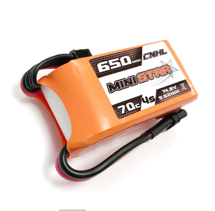 CNHL MiniStar Series 650mAh 4S 70C LiPo Battery with XT30 Plug for Micro FPV Drones