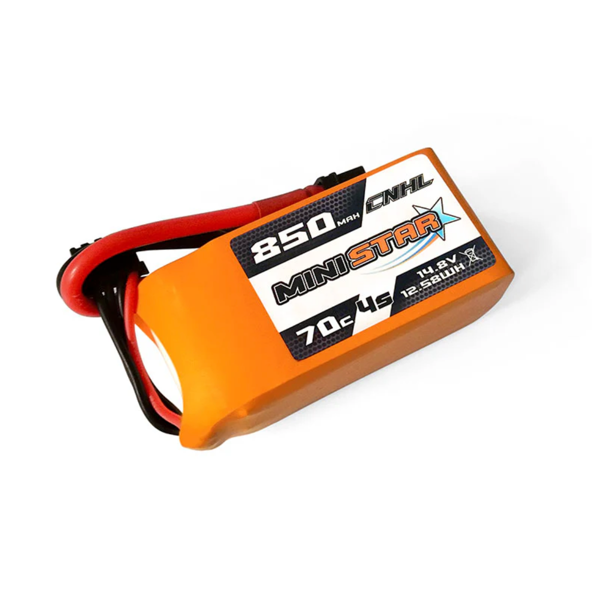CNHL MiniStar Series 850mAh 14.8V 4S 70C LiPo Battery (XT30 Plug) - Zencopter