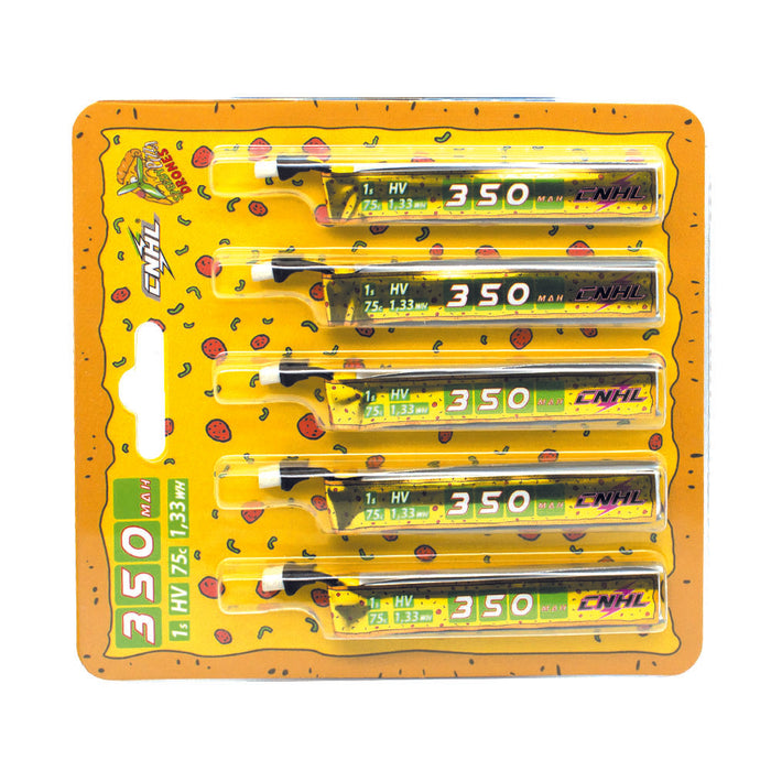 CNHL Pizza Series 350mAh 3.8V 1S 75C LiPo Battery (BT2.0 Plug) - Zencopter