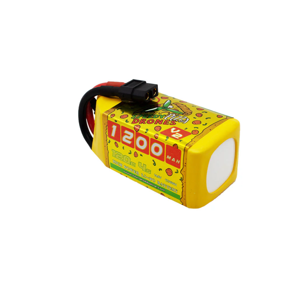 CNHL Speedy Pizza V2.0 1200mAh 22.2V 4S 120C LiPo Battery (XT60 Plug) - Zencopter