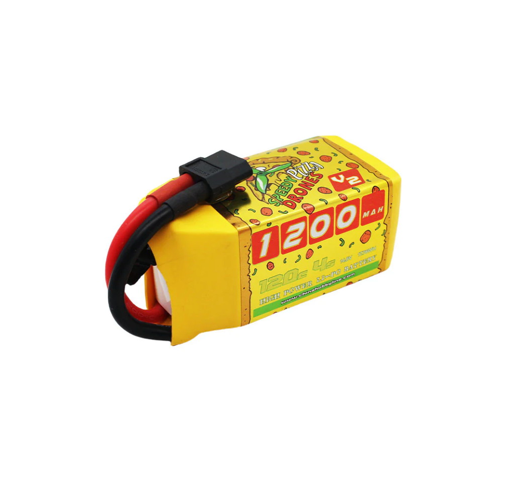 CNHL Speedy Pizza V2.0 1200mAh 22.2V 4S 120C LiPo Battery (XT60 Plug) - Zencopter