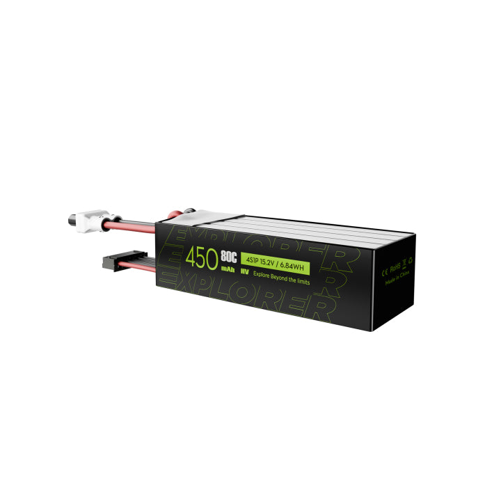 Flywoo Explorer 4S 450mAh HV 80C LiPo Battery – XT30 Plug (2pcs)