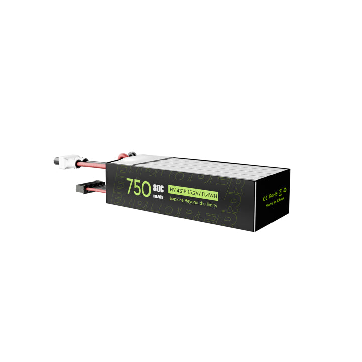 Flywoo Explorer 4S 750mAh HV 80C LiPo Battery – XT30 Plug (2pcs)