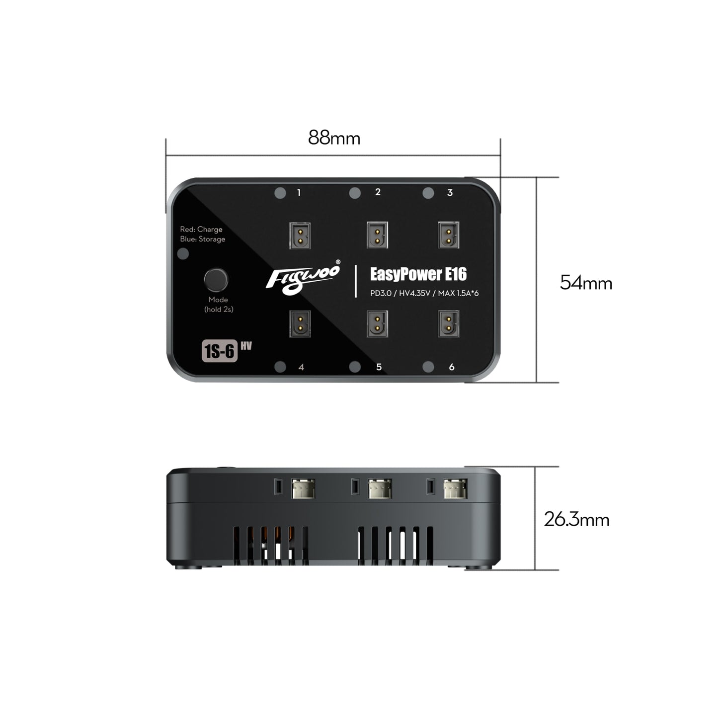 Flywoo EasyPower E16 1S Battery Charger