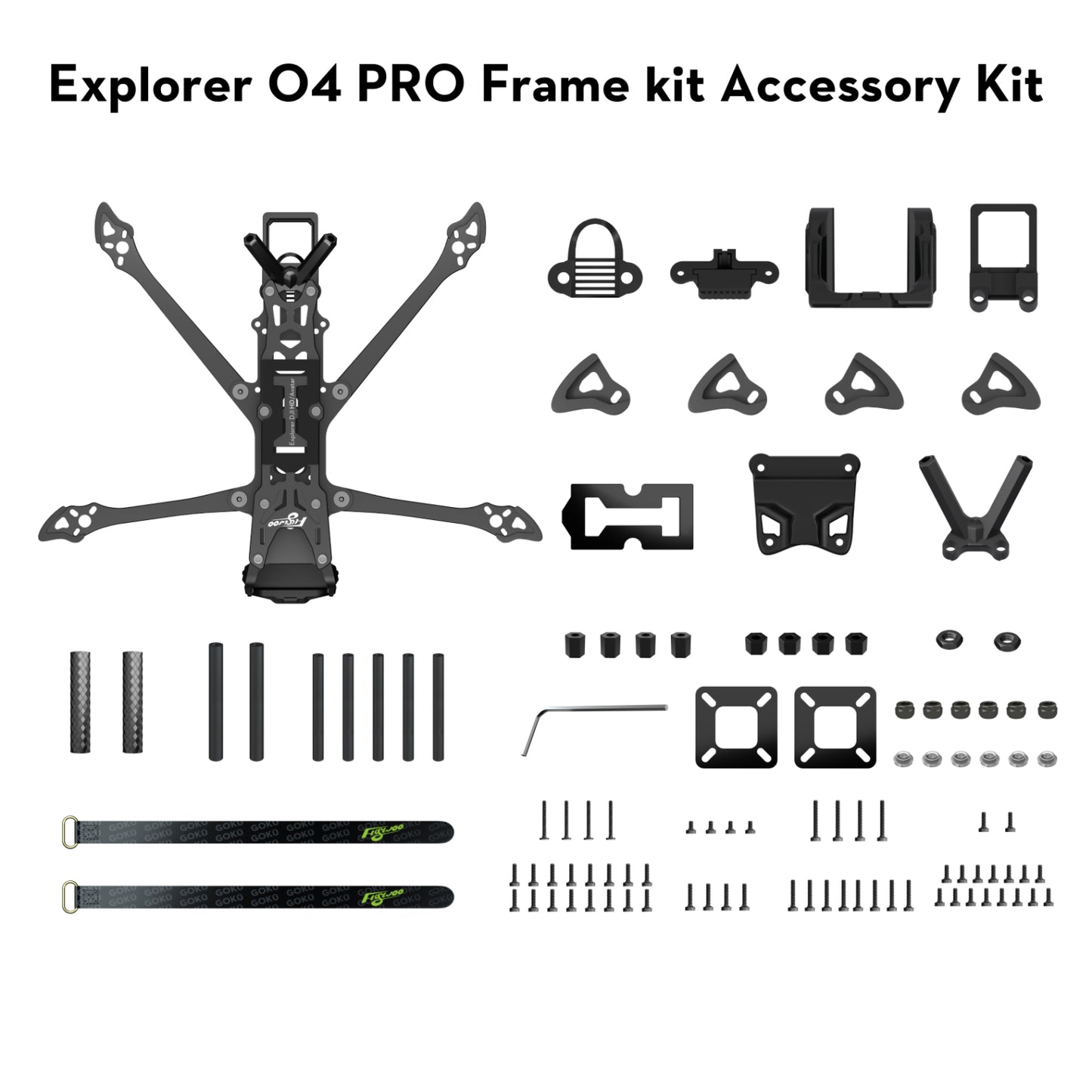 Flywoo Explorer LR Frame Kit – O4 Pro (20mm)