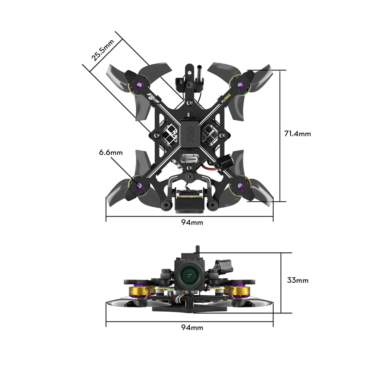 Flywoo FlyBee 16 HD O4 Ultralight FPV Drone ELRS RX (Digital FPV) - Zencopter