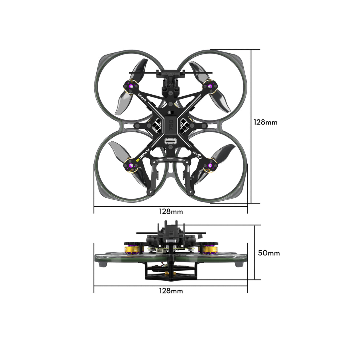Flywoo FlyLens 85 2S DJI O4 Wide Whoop FPV Drone – ELRS V1.3