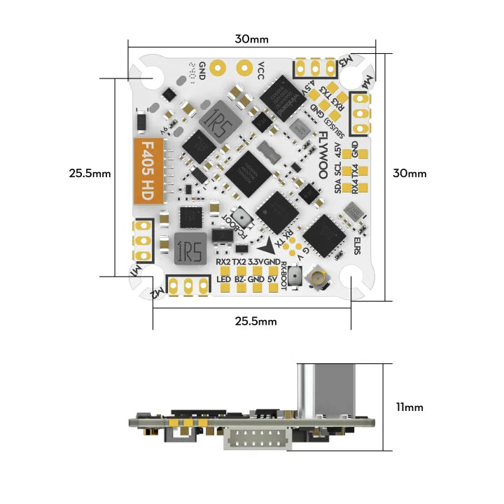 Flywoo GOKU F405 HD 1-2S 12A AIO ELRS V2 (42688) - Zencopter