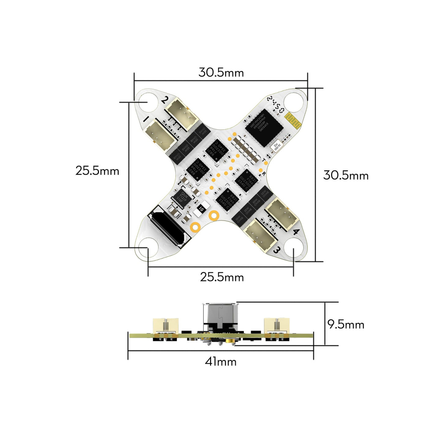 Flywoo GOKU F405 HD 1S 5A ELRS AIO V2.0 – Compatible with DJI O4 / Walksnail / HDZero