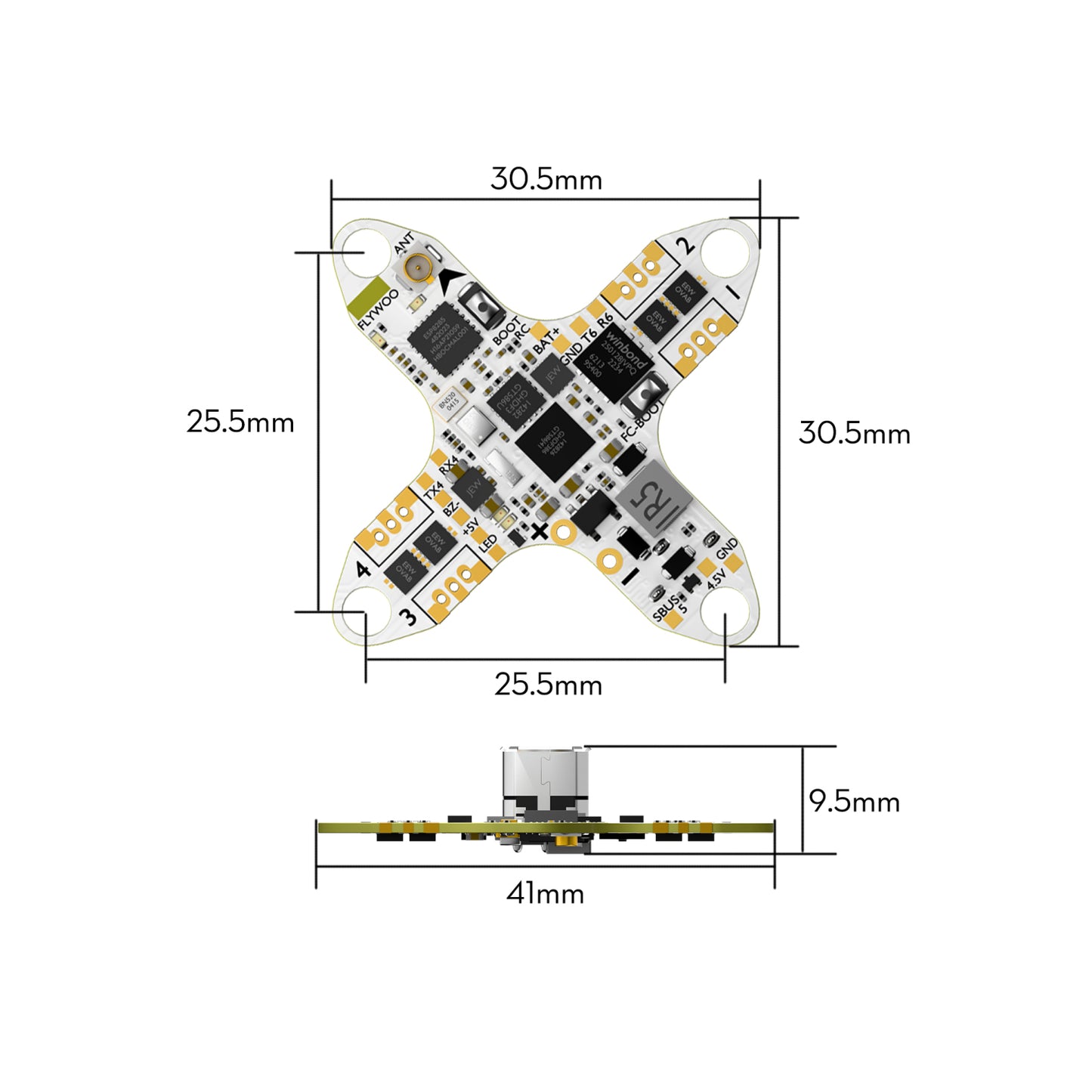 Flywoo GOKU F405 HD 1S 5A AIO Flight Controller – ELRS