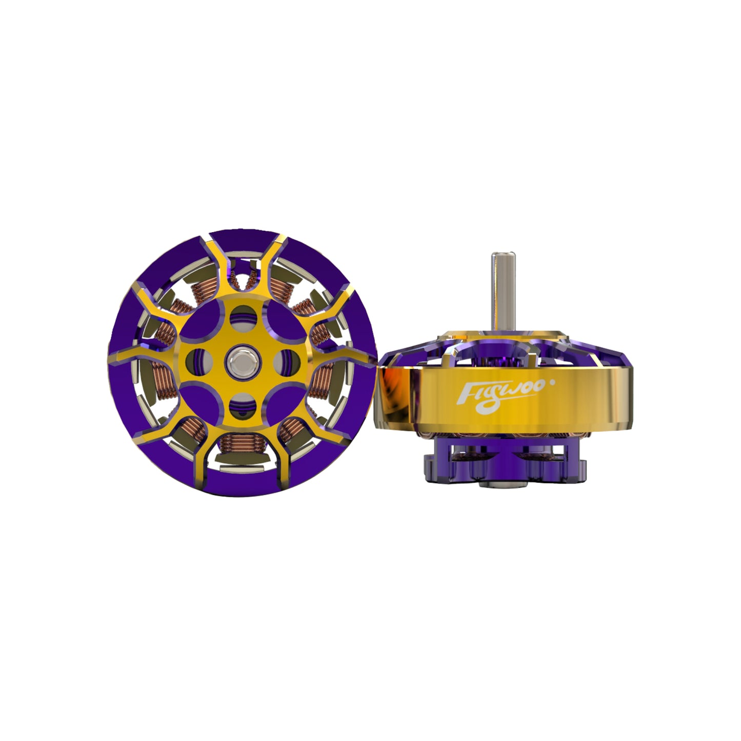 Flywoo ROBO 1202.5 11500KV FPV Motor – Gold/Purple (New Version)