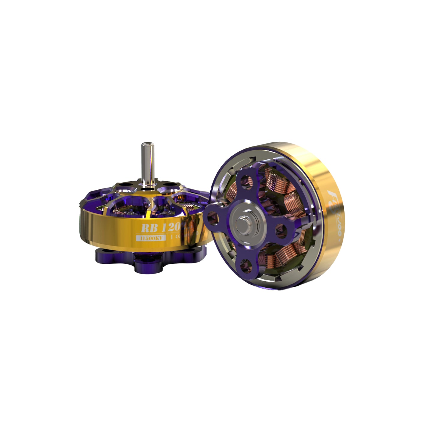 Flywoo ROBO 1202.5 11500KV FPV Motor – Gold/Purple (New Version)