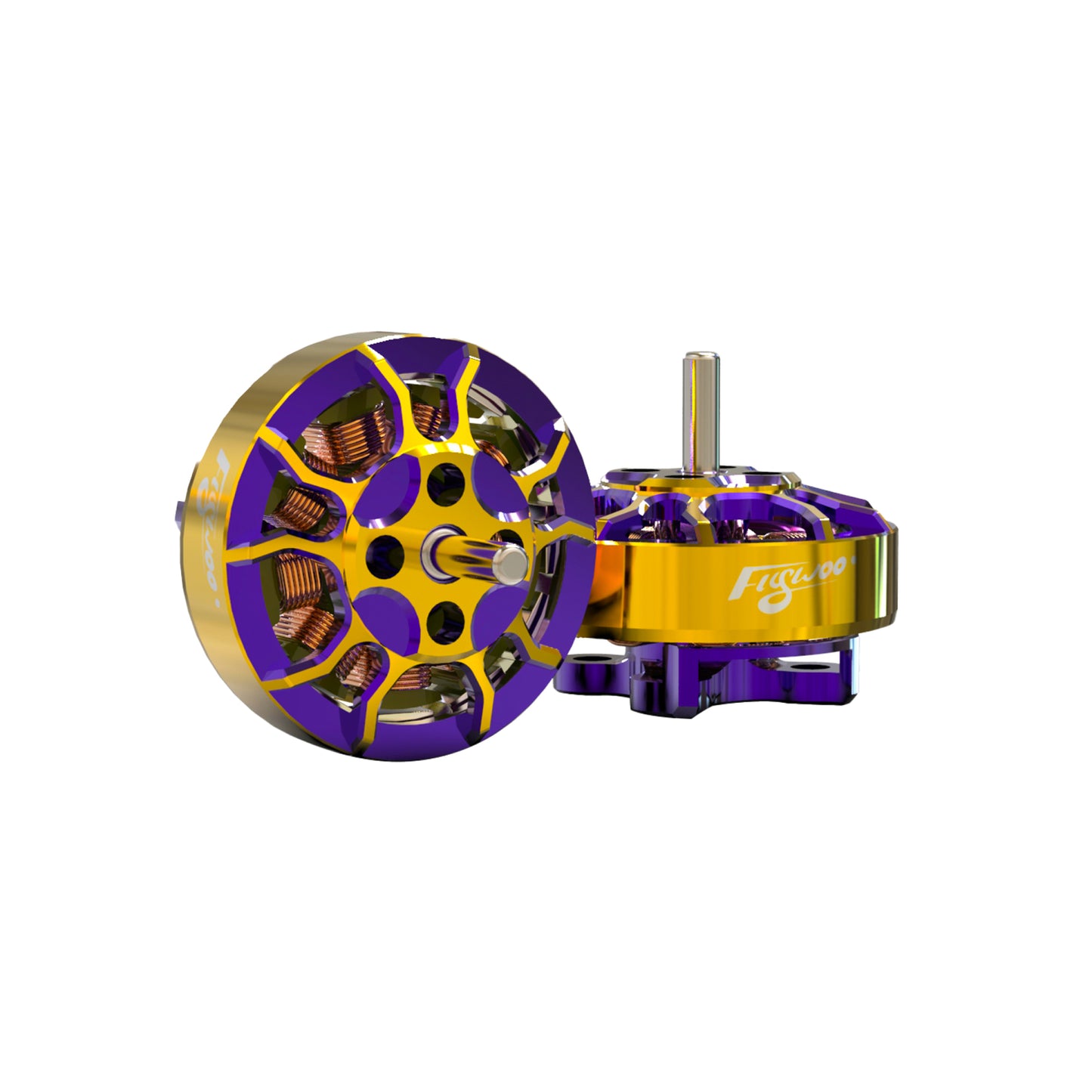 Flywoo ROBO 1202.5 11500KV FPV Motor – Gold/Purple (New Version)