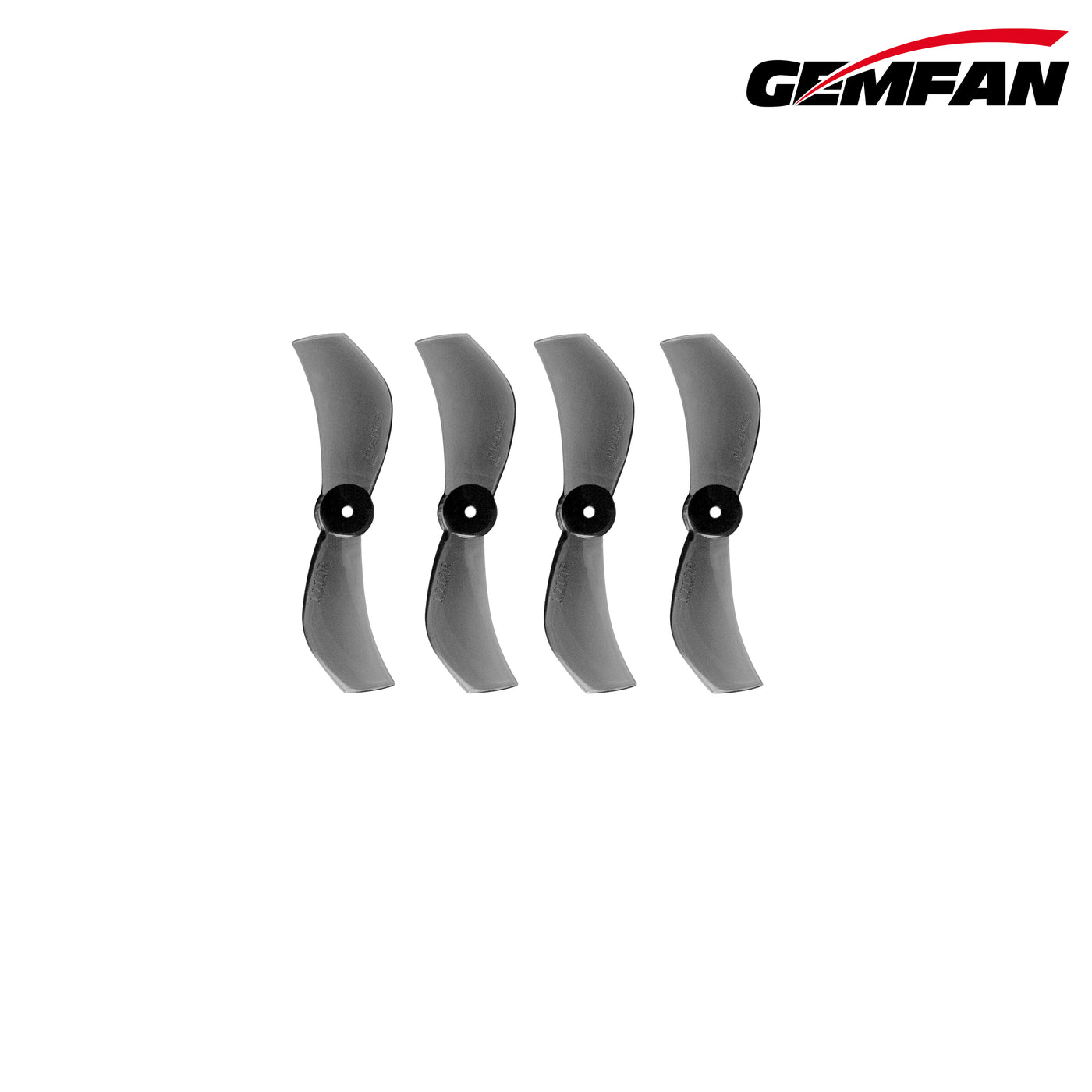 Gemfan 1210-2 31mm Clear Black Bi-Blade Props for Tiny Whoop – 1mm Shaft