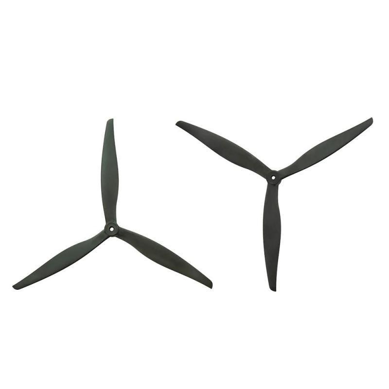 Gemfan 1410 Cinelifter Glass Fiber Nylon 3-Blade Propeller – Black (14 Inches, 1 Pair)