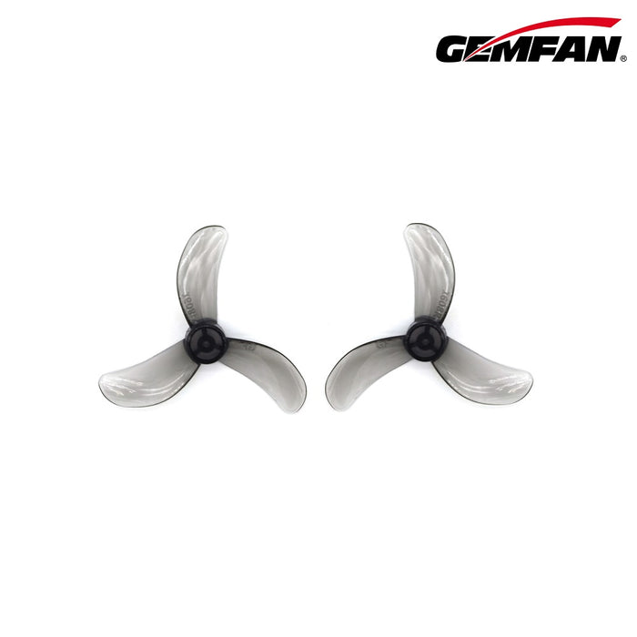 Gemfan 1608 40mm 3-Blade Props – Choose Shaft Size & Color (4 Pairs)