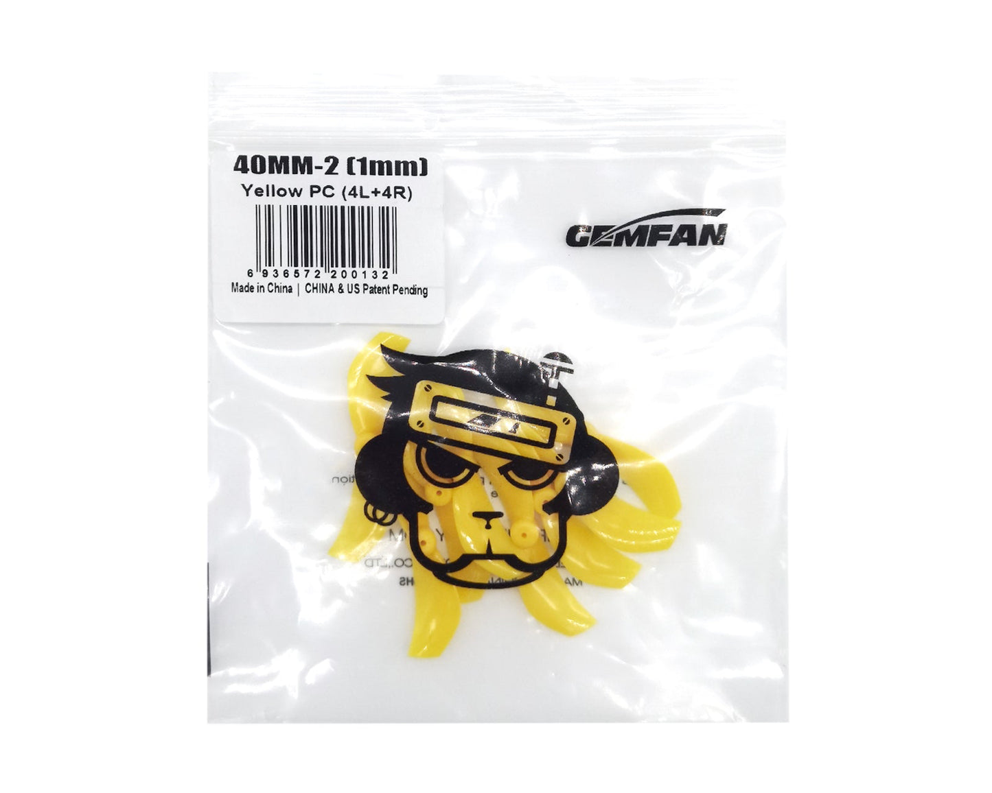 Gemfan 1610 40mm 2-Blade Props – Choose Shaft Size & Color (4 Pairs)