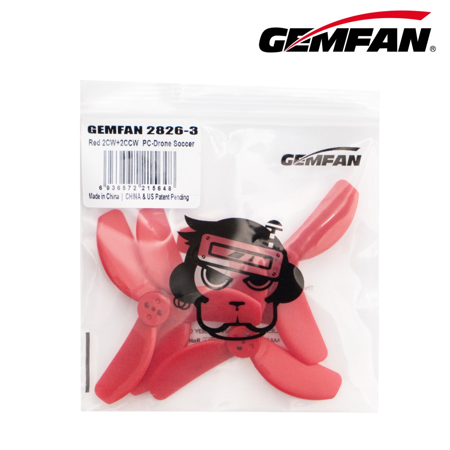 Gemfan 2826 Drone Soccer 3-Blade Props – Choose Color (2 Pairs)