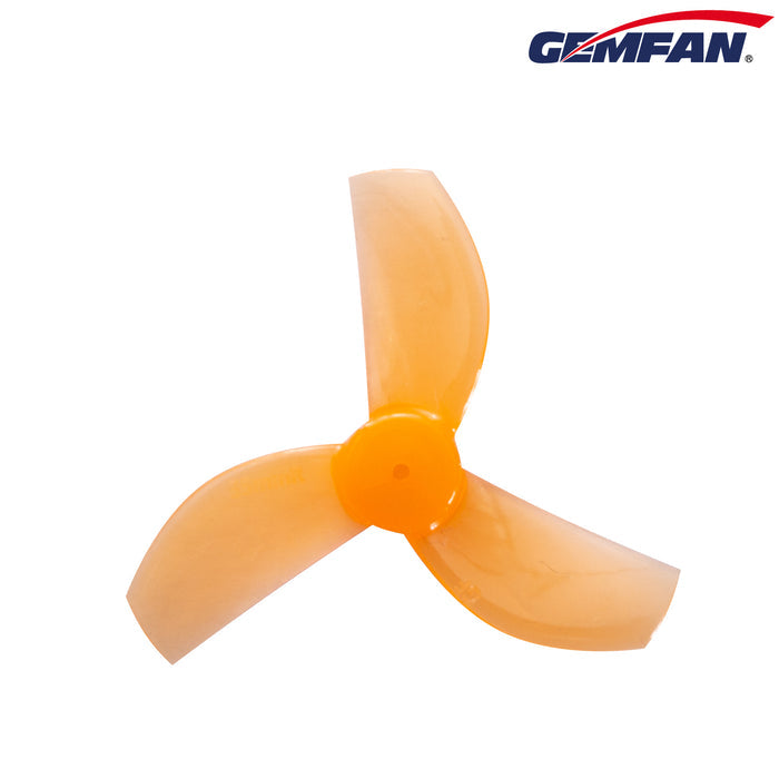 Gemfan 35mm 3-Blade Props – 1mm Shaft (Orange, 4 Pairs)