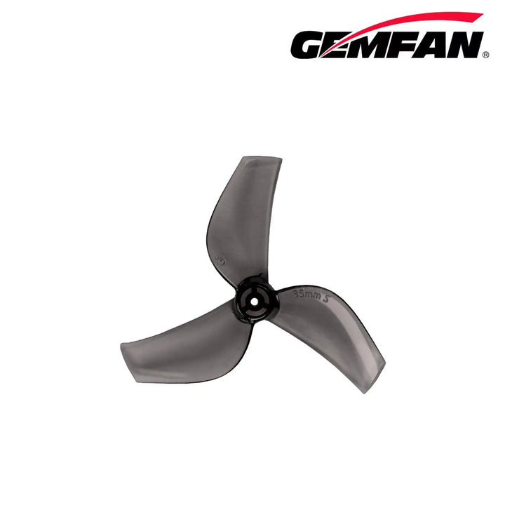 Gemfan 35mmS 3-Blade Props – 1mm Shaft (Choose Color, 4 Pairs)