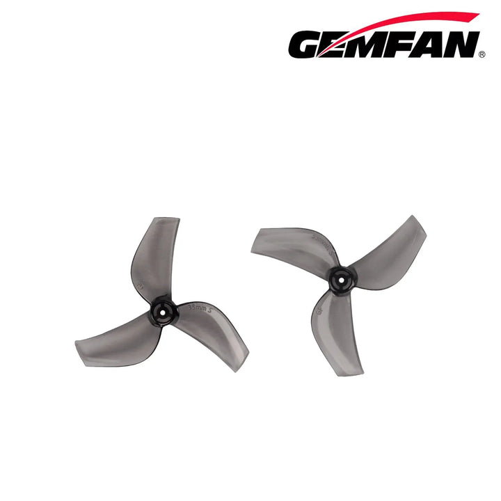 Gemfan 35mmS 3-Blade Props – 1mm Shaft (Choose Color, 4 Pairs)