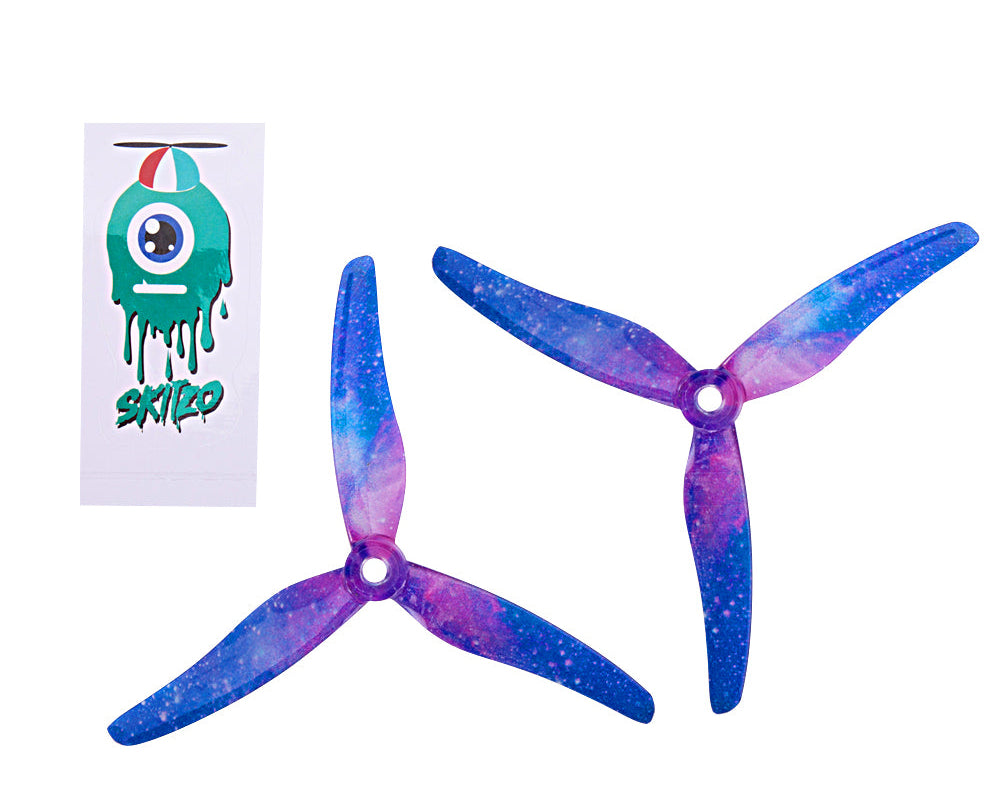 Gemfan 51433 Hurricane 3-Blade Props – Choose Color (2 Pairs)