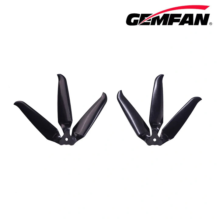 Gemfan F8041 Folding 3-Blade Glass Fiber Nylon Propeller – Black (Unassembled, 1 Pair)