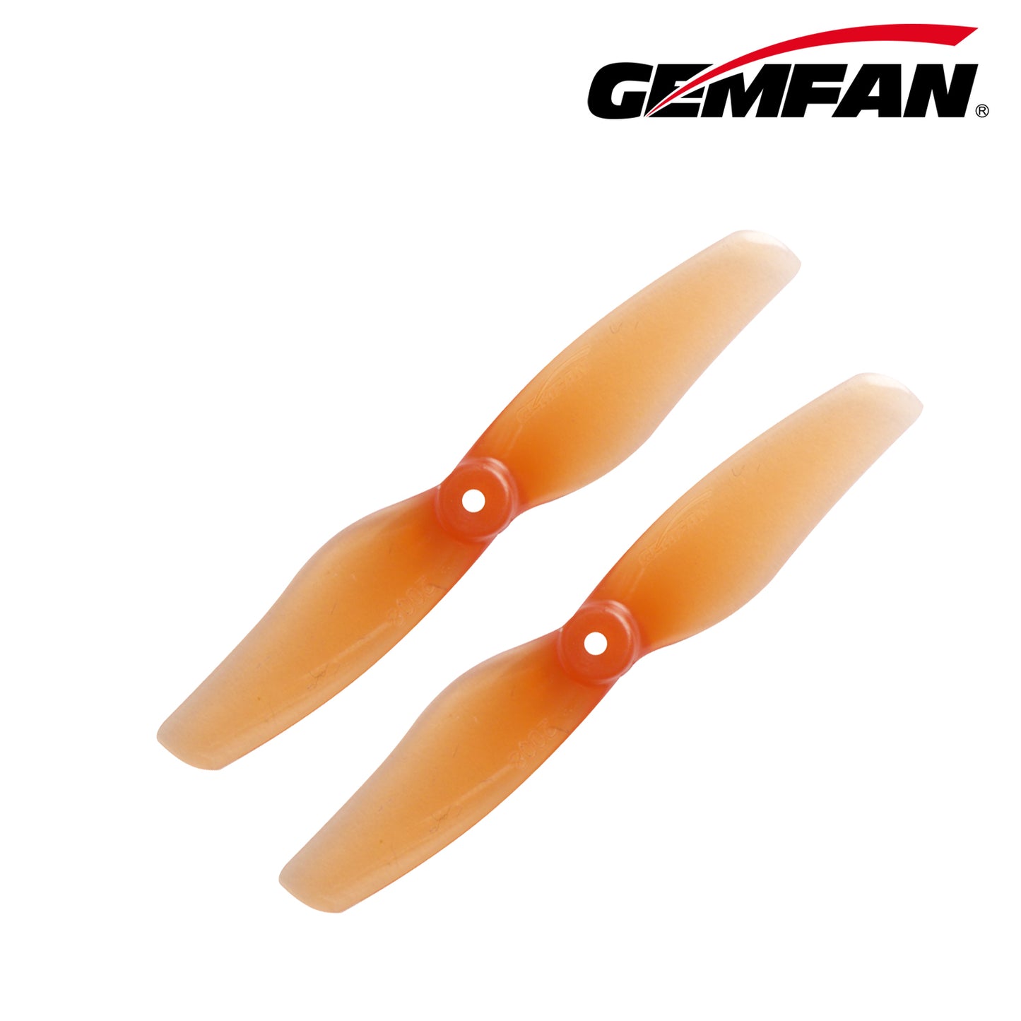Gemfan Hurricane 2008 2-Blade Props – Orange (1.5mm Shaft, 4 Pairs)