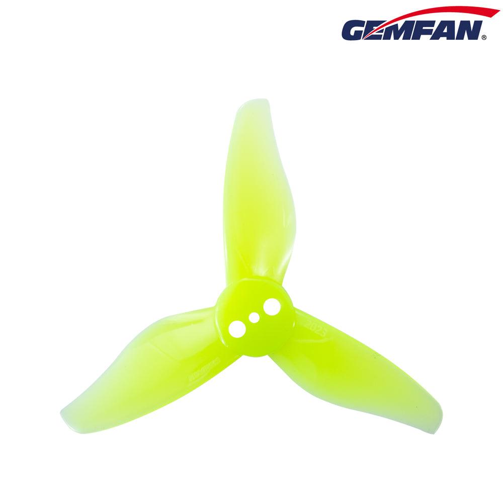 Gemfan Hurricane 2023 3-Blade Props – Choose Color & Shaft Size (4 Pairs)