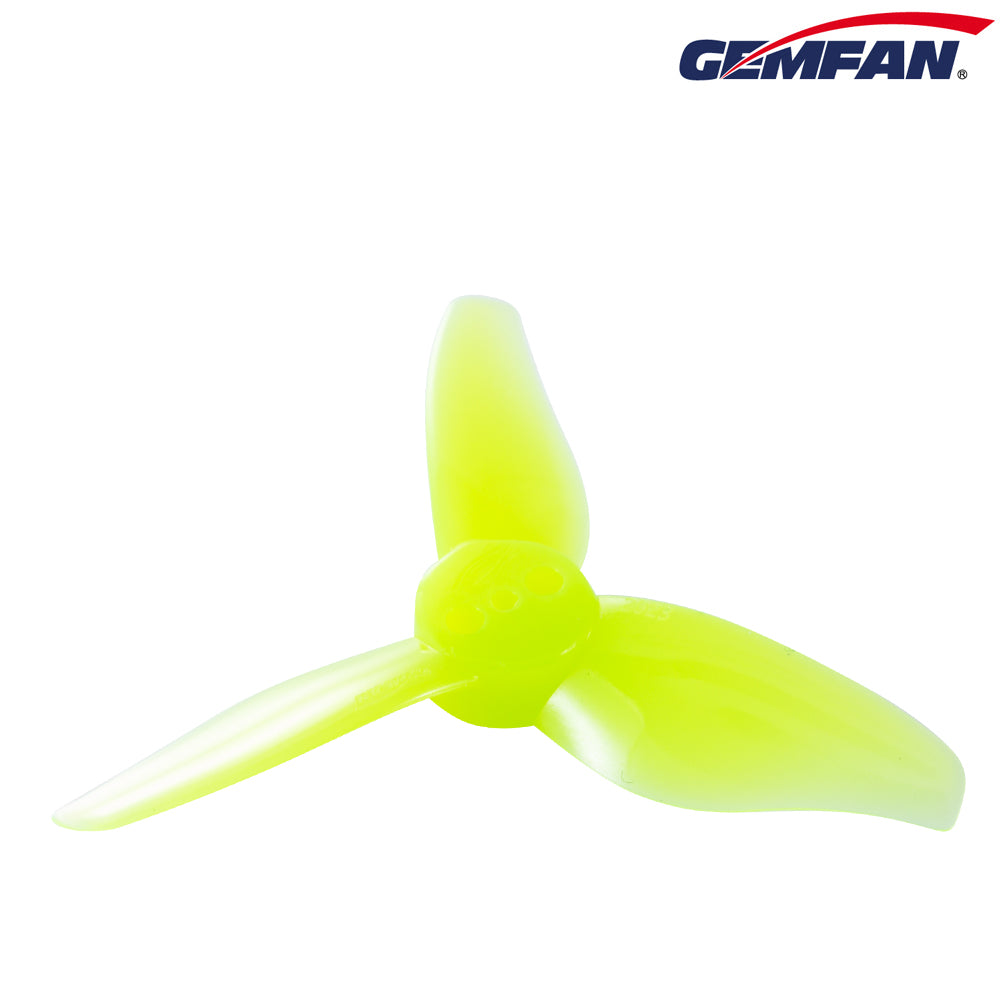 Gemfan Hurricane 2023 3-Blade Props – Choose Color & Shaft Size (4 Pairs)