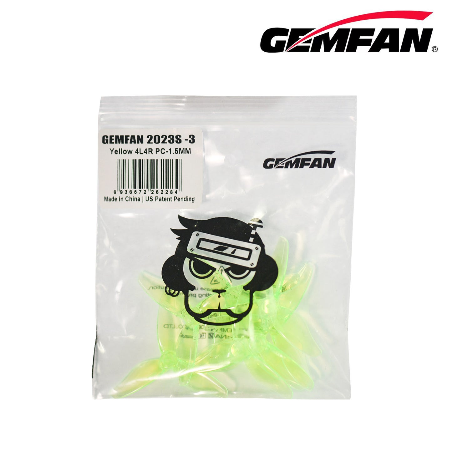 Gemfan Hurricane 2023S 3-Blade Props – Choose Color (1.5mm Shaft, 4 Pairs)