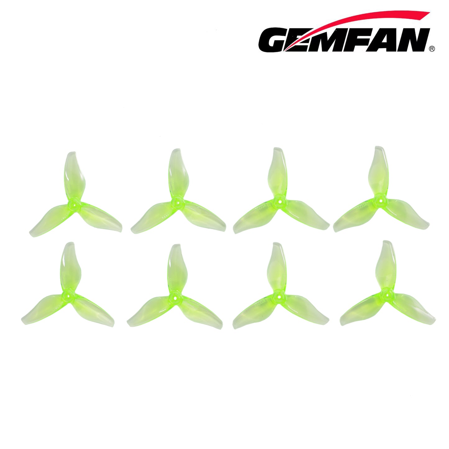 Gemfan Hurricane 2023S 3-Blade Props – Choose Color (1.5mm Shaft, 4 Pairs)