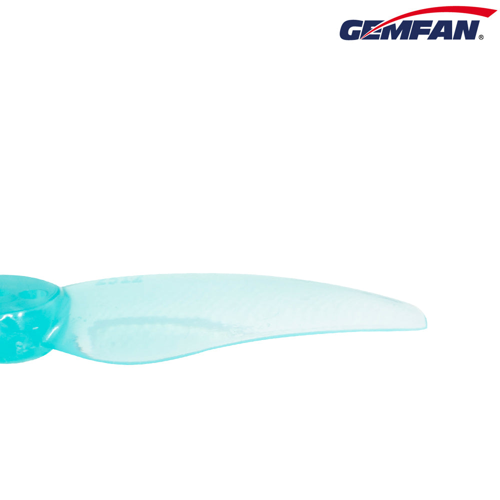 Gemfan Hurricane 2512 3-Blade Props – Blue (1.5mm Shaft, 4 Pairs)