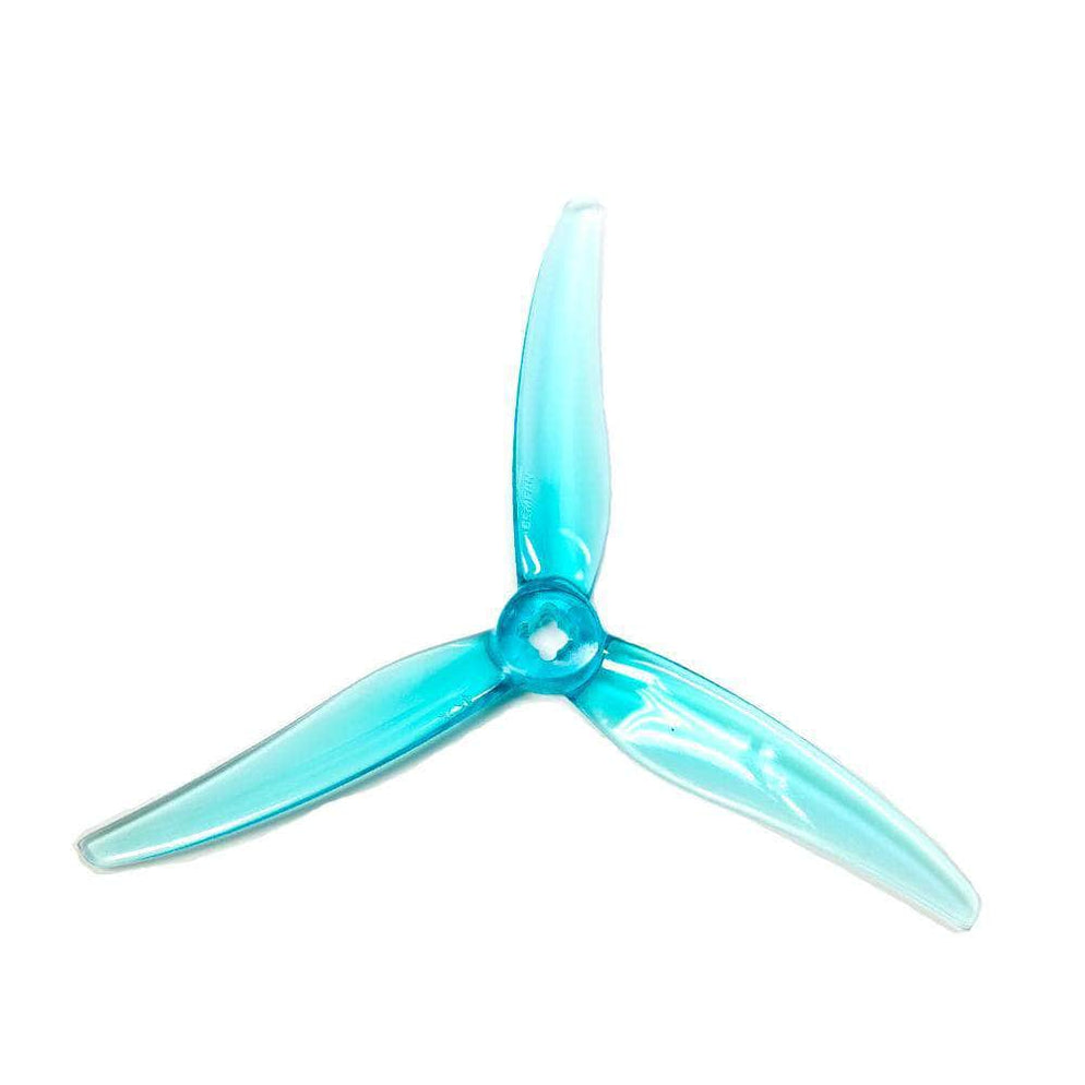 Gemfan Hurricane 4525 3-Blade 4.5" Durable Propellers – Clear Blue