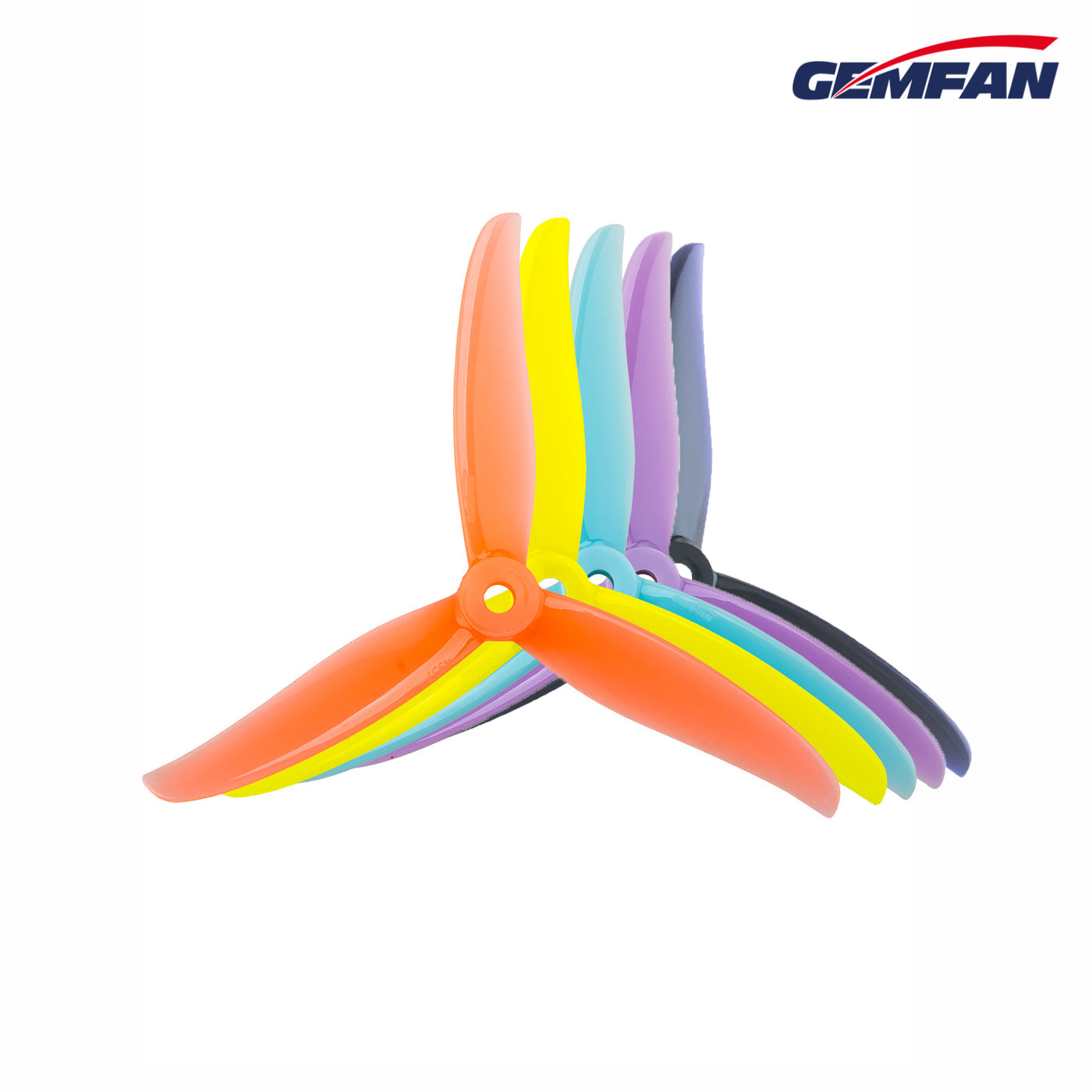 Gemfan Hurricane 4937 3-Blade Propeller – Sky Blue (2 Pairs)
