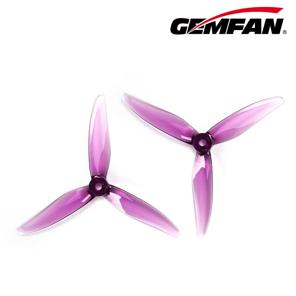 Gemfan Hurricane 5127 3-Blade Propeller – Clear Purple (2 Pairs)